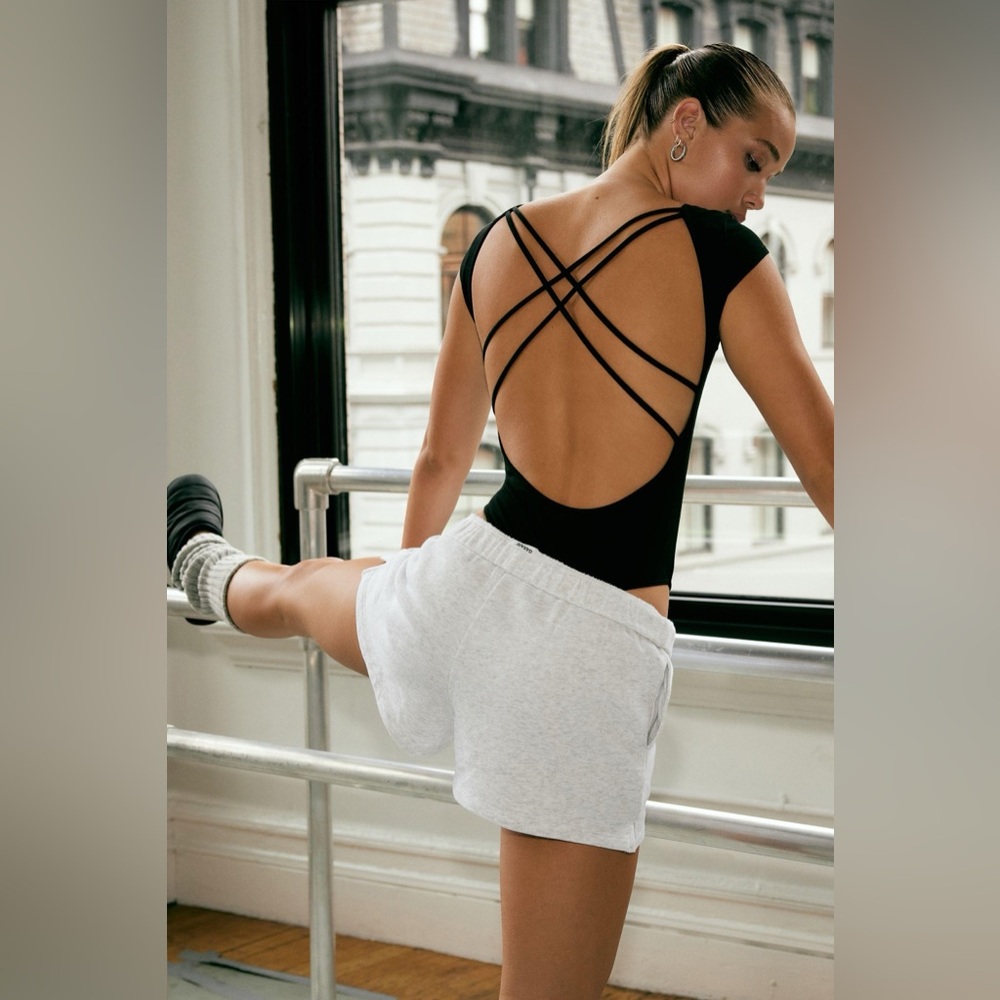 NWT Garage strappy open back bodysuit